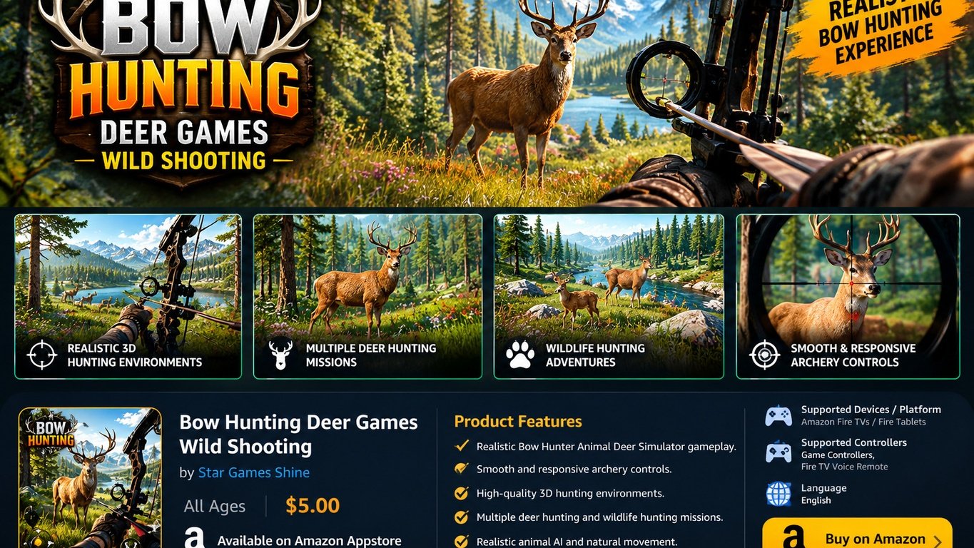Bow Hunting Deer Games Wild Shooting